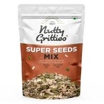 Nutty Gritties Premium Super Seed Trail Mix 200g | 6 Super Seeds in 1 Mix – Flax, Chia, Sesame, Sunflower, Watermelon & Pumpkin | High Protein & Fibre 200GM