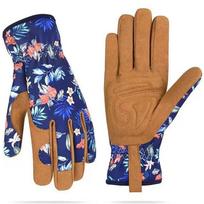 Gardening Gloves for Women Thorn Proof Breathable Leather Gardening Weeding Working Gloves Puncture Resistant Planting Pruning
