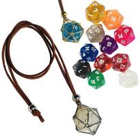 Crystal Holder Cage Necklace Gold/Silver Color  Pendant Copper Chain Jewelry