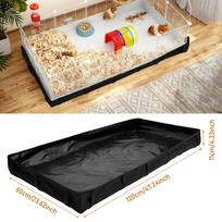 Guinea Pig Cage Liner Waterproof Oxford Cloth Guinea Pig Cage Tarp Bottom Hamster Hedgehog Small Animal Habitat Fence Base Pad juoda