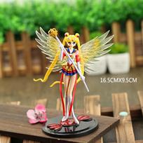 Japan Anime 16cm Sailor Moon Dress Queen Action Figure PVC Wedding Dress Collection Model toys for Decor Cartoon Doll Gift
