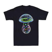 Magic Mushroom Psychedelic Trippy Shirt Tripping On Space Mushroom Men's T-Shirt Unisex T-Shirt XXL