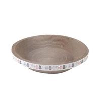 Corrugated Cat Scratcher Cat Scrapers Round Oval Grinding Claw Toys for Cats Wear-Resistant Cat Bed Nest Cat Accessories Cat Tre 6.5*35cm chaki
