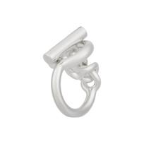 Hermes Croisette Classic Twisted Ring 925 Silver Women ring H104587B Basic Packaging-Box+Dust Bag or Padding Board,51