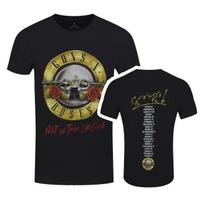 Guns N Roses T-Shirt Not In This Lifetime Tour GNR Rock Band Black Official M