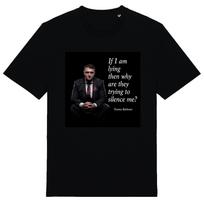Silenced - Unisex T-Shirt British UK Justice Free Speech MBGA Tommy Robinson 2XL