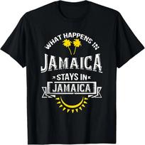 WHAT HAPPENS IN JAMAICA STAYS BEACH VACATION SOUVENIR T-Shirt S