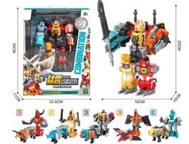 5in1 Transformation Predaking Playthings Anime Devastator KO G1 Robot Action Figure Figure Boy Children Kid Gift