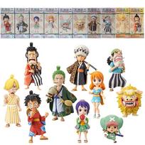 10Pcs Anime One Piece Wano Zenkoku WCF Figure Luffy Zoro Nami Sanji Trafalgar D Collection Figure Toy Gift Collection Action Model PVC No box