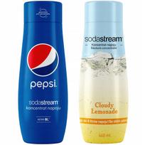 Set of 2 SodaStream Pepsi+Lemonade concentrates