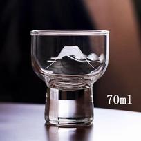 Japanese Mount Fuji Glass Sake Cup,Handmade Small Wine Glasses,High End Bar Wine Accessories Fierce Wine Cups,Moving Party Gifts