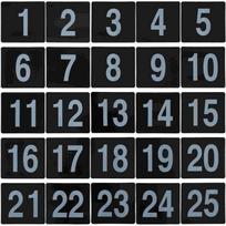 1 to 50 White Plastic Table Number Cards Wedding Reserved Signs Reception Accessories Seat Number Holders Numeral Seat Signs