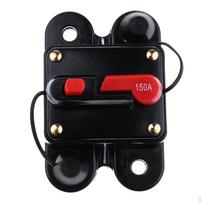 50A/150A/200A/250A Car Inline Manual Circuit Breaker Power DC12V-24V - Black, 150A