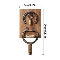 *1vnt. Rustic Pasagės formos vyno atidarytuvas Kamščiatraukis Sieninis, Vintage Pramoninio Stiliaus Dekoras Vyno Butelio Atidarytuvas & Unikali Dovana Virtuvei smėlis