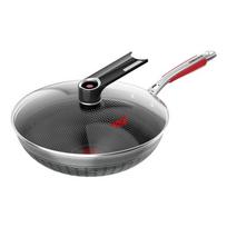 Kangbach LPB-C32W 316L Honeycomb Wok with Temperature Sensor, 32cm