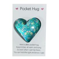 Glass Heart Pocket Hug Greeting Card Fashion Pockets Gifts Supplies Wedding Invitations Tiny Hug Decoration Glass Heart Card