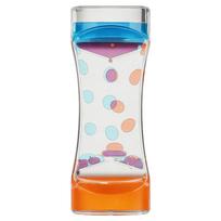 Double Colors Oil Hourglass Timer Acrylic Descending Sensory Bubble Movement Sensory Focus- Calming Creative