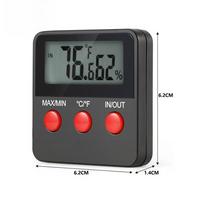 1pc Digital Hygrometer Thermometer LCD Display DTH74 Dual Suction Cup Thermohygrometer For Reptiles Pets Egg Incubator China Mainland
