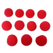 BAAU 100Pcs Adorable Red Ball Sponge Clown Nose for Wedding Decoration Christmas Halloween Costume Magic Dress NONE