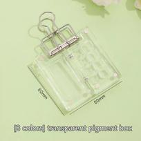 Mini Empty Acrylic Watercolor Palette Portable Paint Box Travel Painting Paint Tray Student Outing Art Painting Supplies