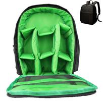 Oxford Fabric Camera Backpack Waterproof Shockproof Video Digital Shoulder Camera Bag for for DSLR Sony for Nikon žalia