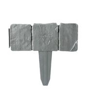 20/10pcs Plastic Garden Edging Border, Imitation Stone Fence Panels, Patio Outdoor Barrier