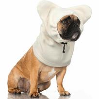 Pets Supplies Solid Color Dog Fleece Hats Soft Cute Dog Headgear Adjustable Breathable Dog Warm Caps Cold Weather (Beige,S)