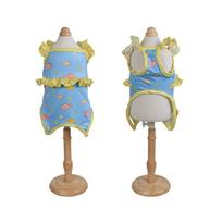 Fashion Cartoon Print Dog Bikini Vest Stretchy Breathable Dog Swimsuit Comfortable Soft Vest Swimwear Beach Vacations (Blue,XS) mėlyna