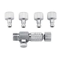 5Pcs 1/8 Interface Quick Connector Portable Durable Airbrush Fitting Quick Connect Stable Airbrush Accessory Art Painting