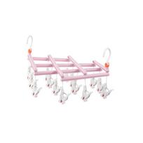 Plastic Sock Drying Rack Multi-Purpose Laundry Clamp Clothesline Holder Home Organization Bedroom Storage Rack for Socks