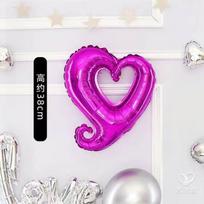 Meter Hollow Heart Shaped Balloon Decoration for Proposal Wedding Certificate Morning Robe Photography Props Valentine's Day