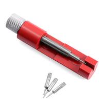 Watch Band Bracelet Link Adjust Chain Pin Remover Adjuster Repair Tool Watch Accessories Kit for Watchmaker Steel Strap 3 Pins raudona