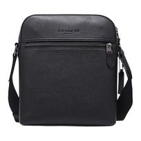 COACH Houston No. 22 Pebbled Leather Messenger Bag Flight Bag Crossbody Bag Shoulder Bag Small Men's Black juoda