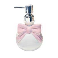 Luxury 350ml Bow Lotion Bottle Press Ceramic Shower Gel Separate Bottles Empty Delicate Shampoo Bottle for Home balta