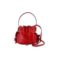 Acne Studios Metal Accessories Solid Design Polyester Shoulder Bag Women bags Red A10467-ACK Basic Set (Bag+Dust Bag)