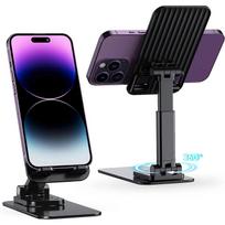 Adjustable Mobile Foldable&Rotatable Phone Holder Desk Stand for Cell Phone Compatible with iPhone, Google Pixel, Samsung