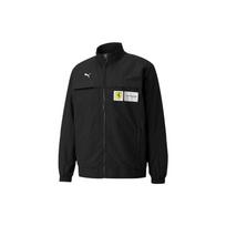 PUMA Ferrari Racing Series Logo Sports Stand Collar Jacket Black Men's 531644-01 XS