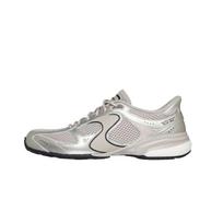 Skechers Exhilarate - Metallic Dreams Comfortable Fashion Simple Versatile Low-Top Casual Shoes Women sneaker Silver Gray 104532-TPGD 35