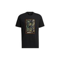 adidas neo M Cg T2 Camouflage Pattern Printing Sports Short Sleeve Black Men's HE7946 XS