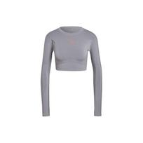 (WMNS) adidas by Stella McCartney TrueStrength Cropped Long Sleeve Asia Sizing 'Grey' Women's HD9061 L