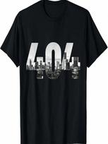 404 Atlanta Area Code Skyline ATL Georgia Vintage T-Shirt S
