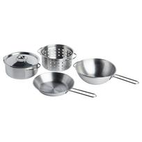 IKEA DUKTIG 00167839 4-piece cookware set, stainless steel color