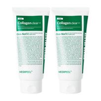 MEDI-PEEL Green Cica Collagen Clear 2.0 Deep Pore Cleansing Facial Wash 120ml [2-Pack]