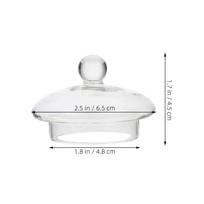 Glass Tea Kettle Lid Replacement Clear Transparent Heat-Resistant Teapot Cover Elegant Delicate Finish Easy Installation Teapot