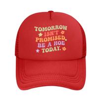 Funny Slogan Retro Floral  Mesh Baseball Cap Hip Hop Adjustable