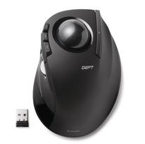 ELECOM Wireless Mouse (Receiver Included), Trackball, Index Finger Use, 8 Buttons, Black M-DT2DRBK