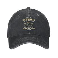 Hello Darkness My Old Friend Irish Beer St Sun Baseball Cap  Unisex Adult Custom Logo Hip Hop Hats Summer Hot Sale Baseball Caps One Size