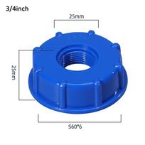 S60x6 IBC Water Tank Reducing Adapter Tote Adapter 1/2Inch 3/4Inch 1Inch Garden Hose Gallon Water Tank Adapter