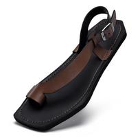 European Style Men's Large Size Thong Sandals with Buckle, Available in Sizes up to 47 40 ruda