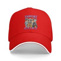 Throat Goat Funny Humor Bootleg Sandwich Baseball Cap Workouts Polyester Offensive YK Snapback Cap Outdoor Adjustable Adult Hat Adjustable